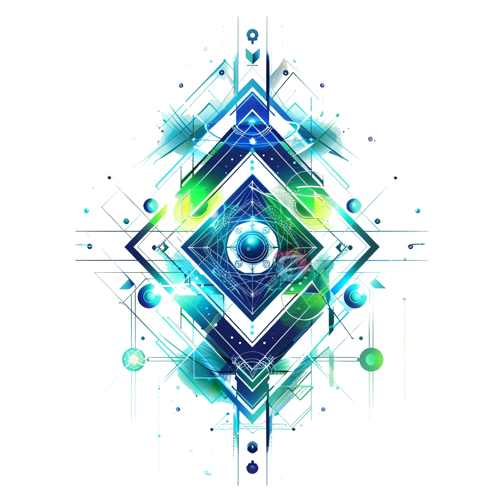 Celestial Blue Geometric