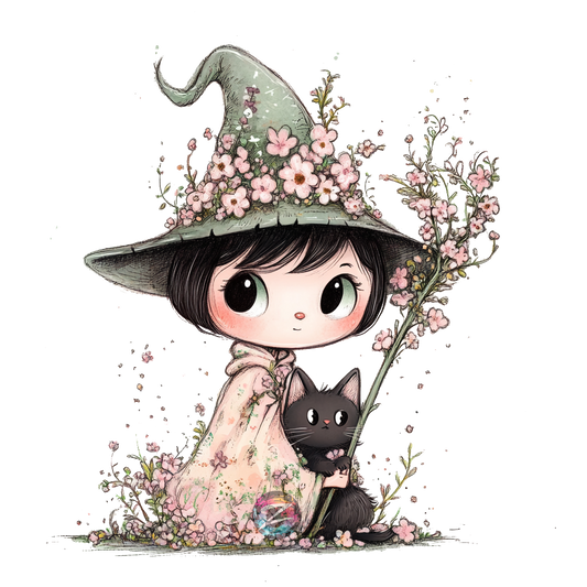 Blossom Witch & Her Feline Familiar