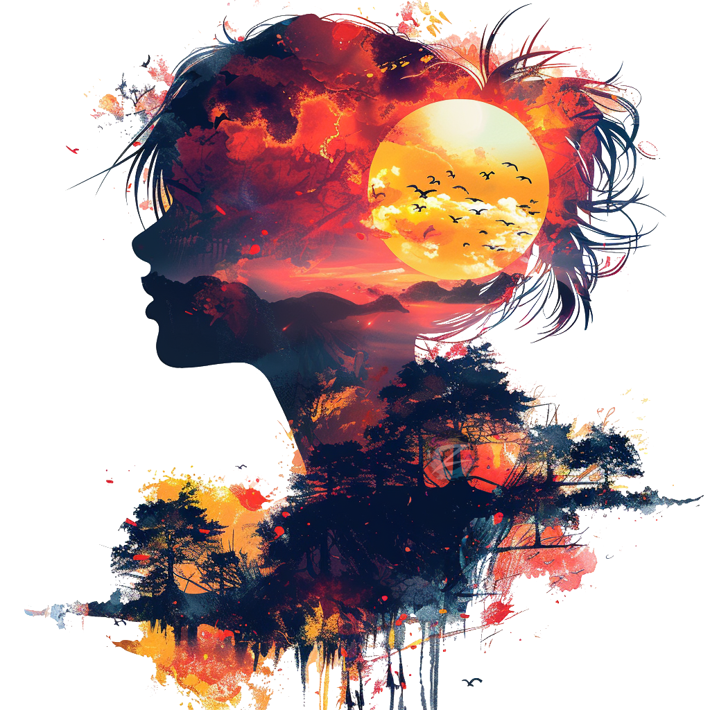 Artistic Sunset Silhouette