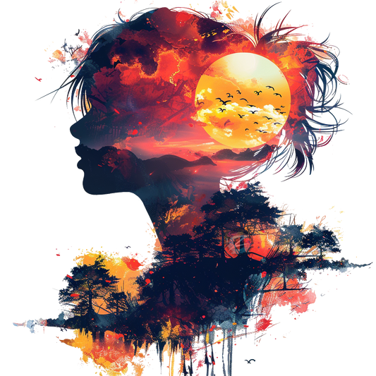 Artistic Sunset Silhouette