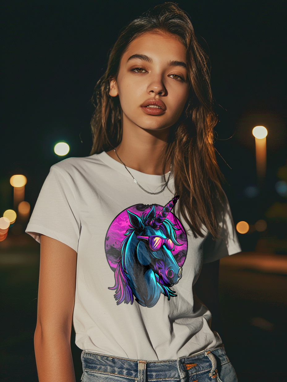 Cosmic Neon Unicorn – Zen Tee Creations